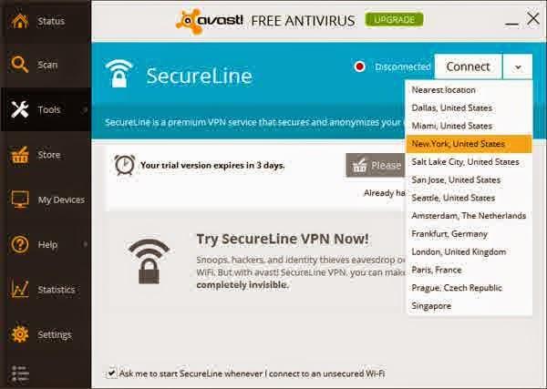 avast secure line